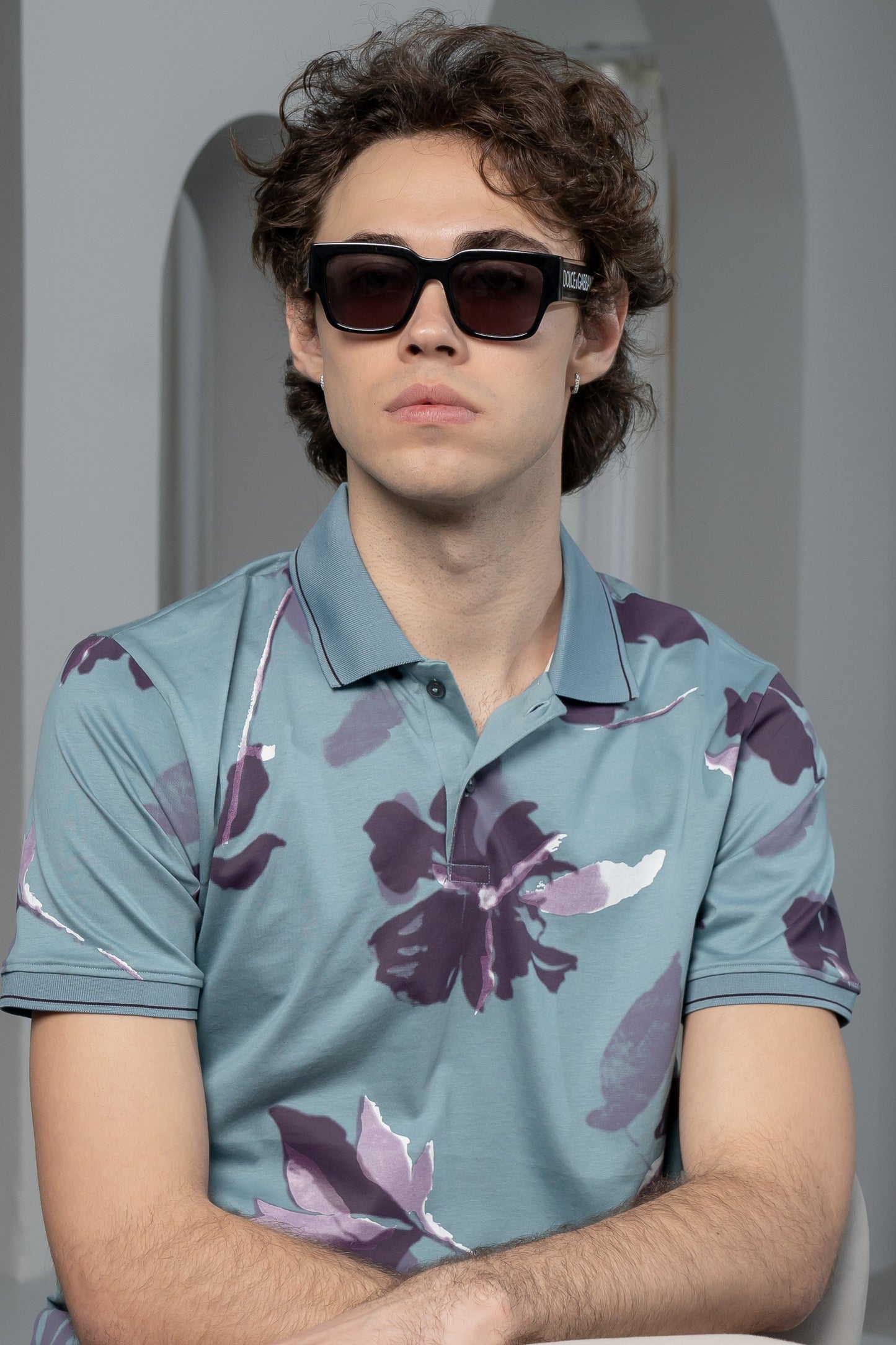 Men's Sky Bloom Polo - Rig Anthony