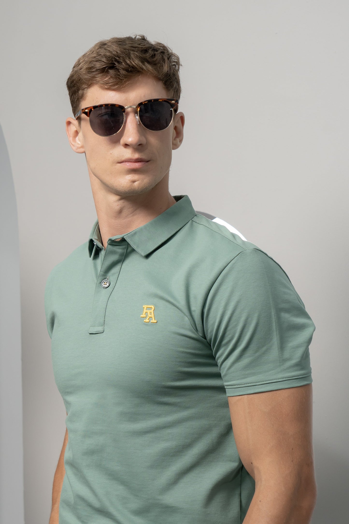 Men's Teal Radiance Polo - Rig Anthony