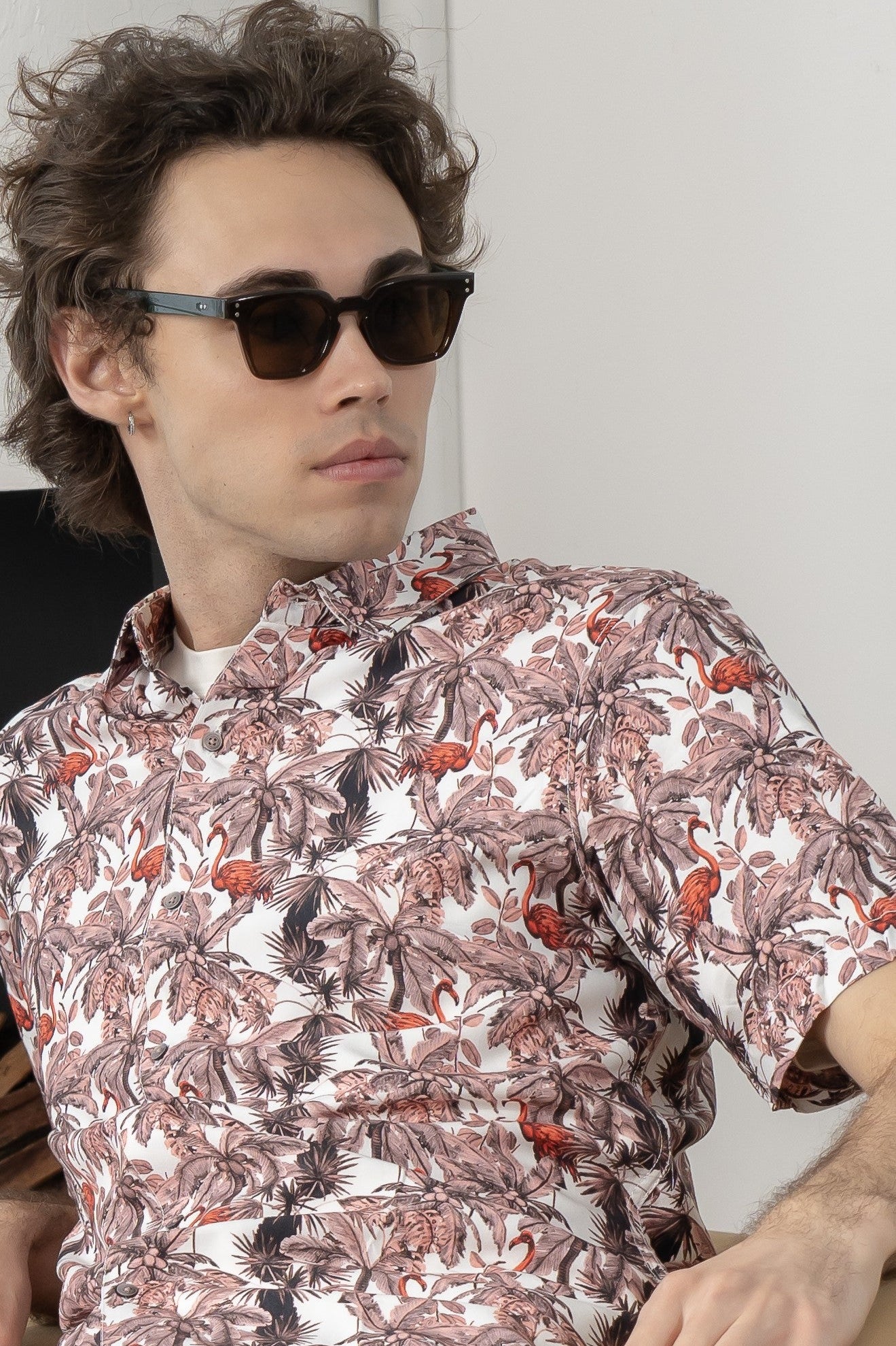 Men's Tangerine Tropics Shirt - Rig Anthony