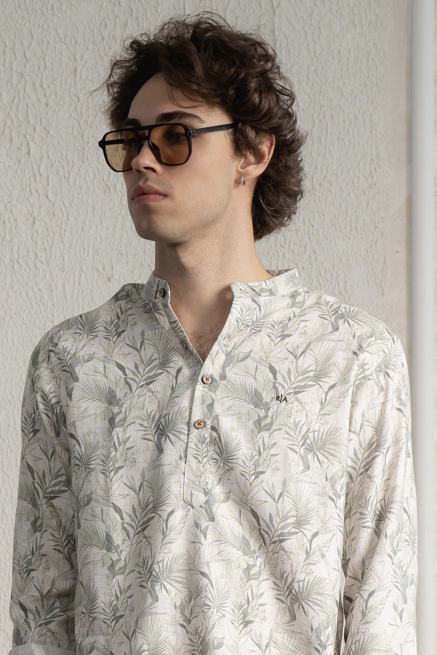 Men's Forest Mist Linen Shirt - Rig Anthony