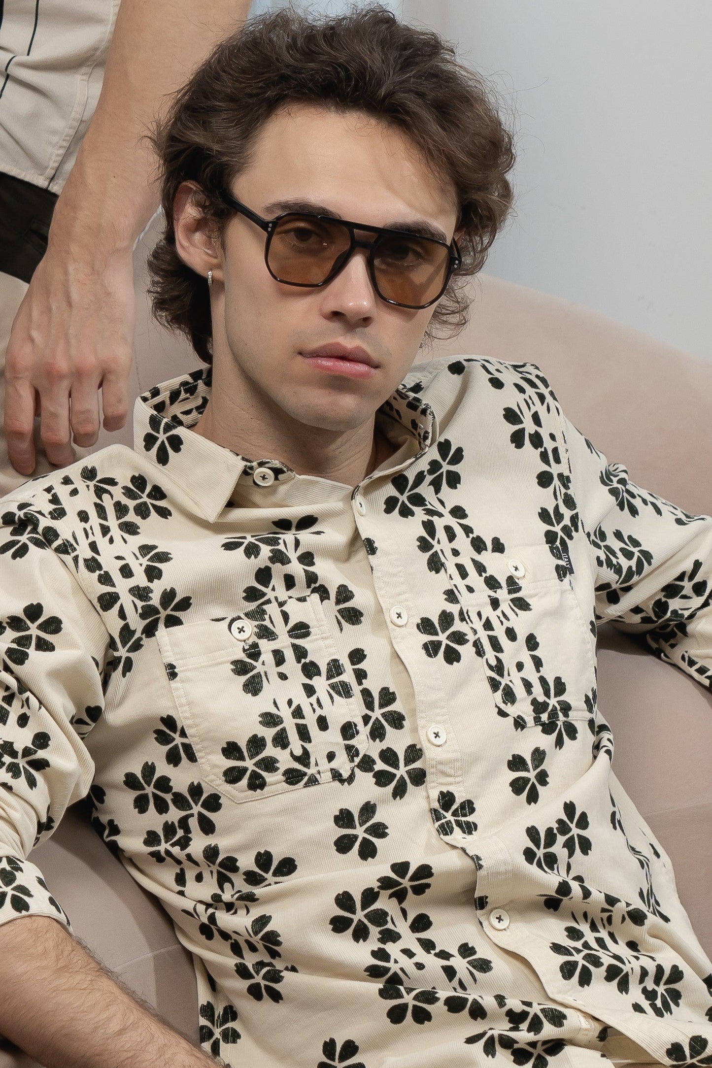 Men's Noir Petal Corduroy Shirt - Rig Anthony