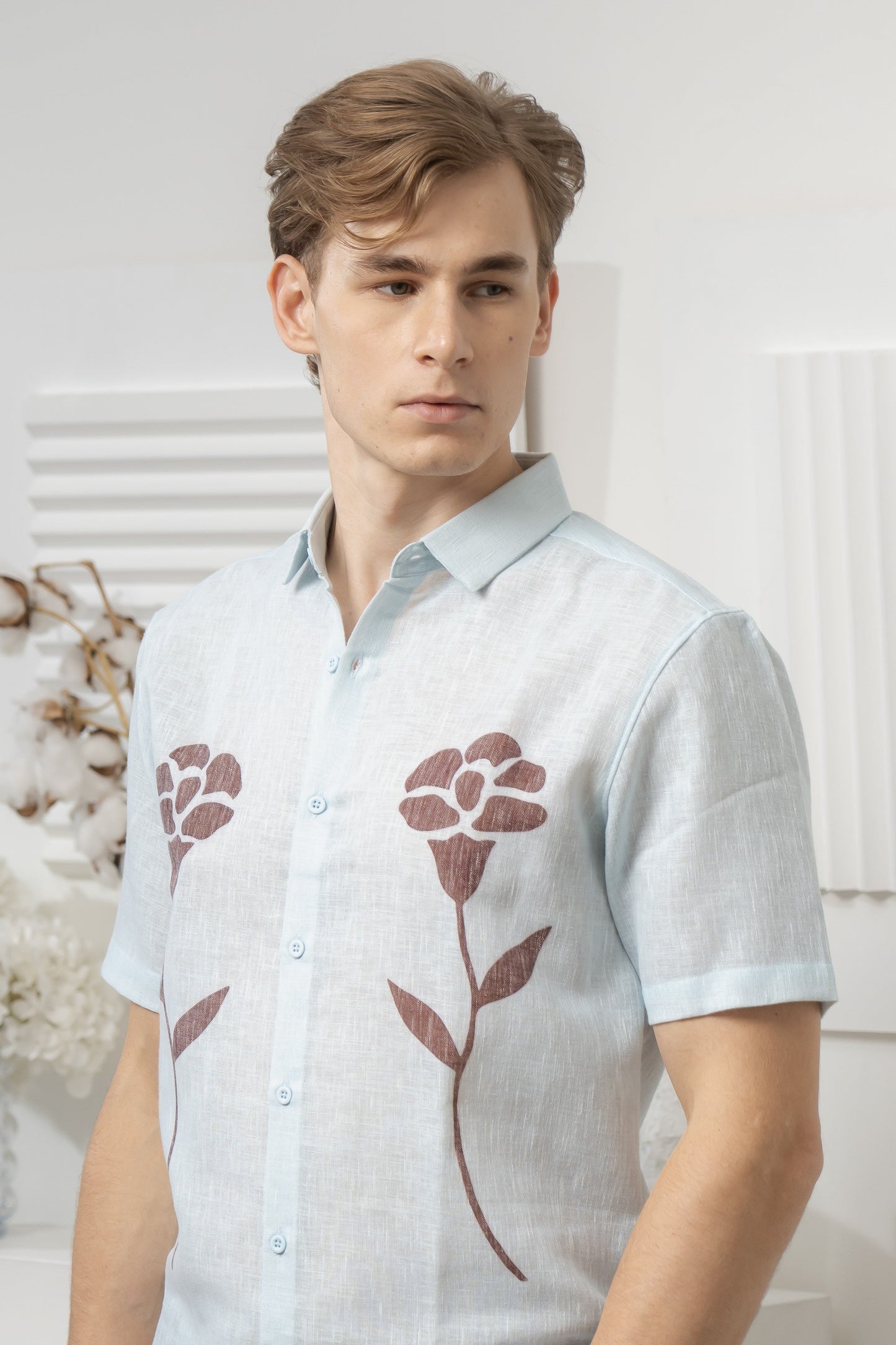 Men's Terra Bloom Linen Shirt - Rig Anthony
