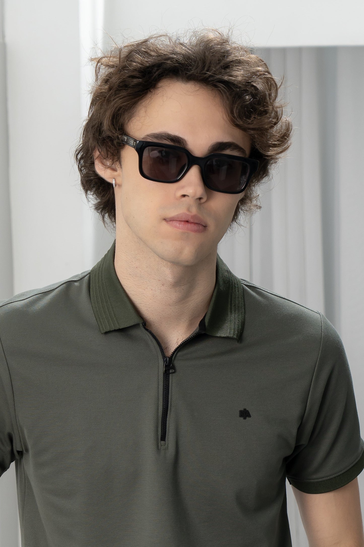 Men's Olive Core Polo - Rig Anthony