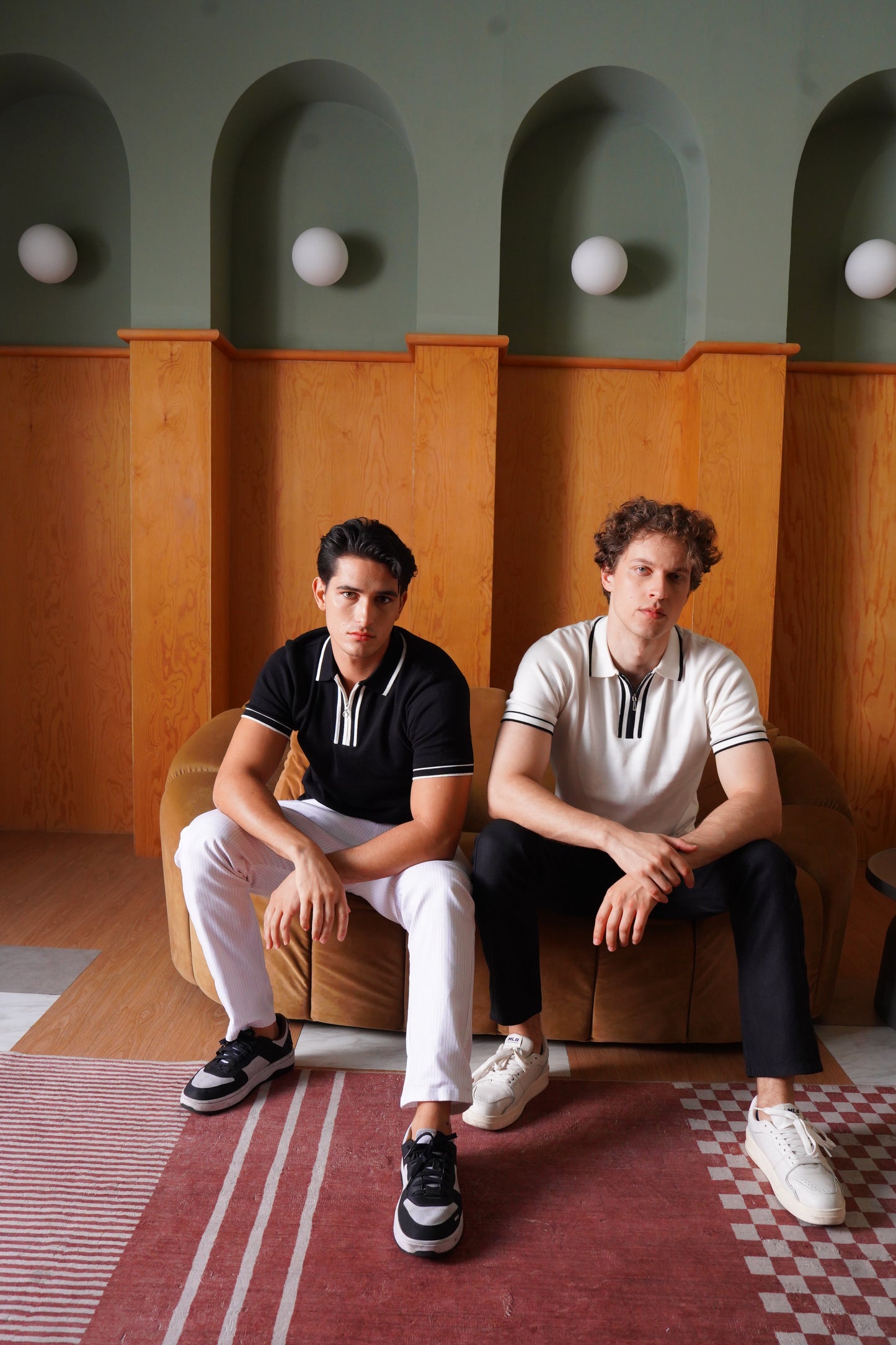 Mens polo -Monaco Zip Polo