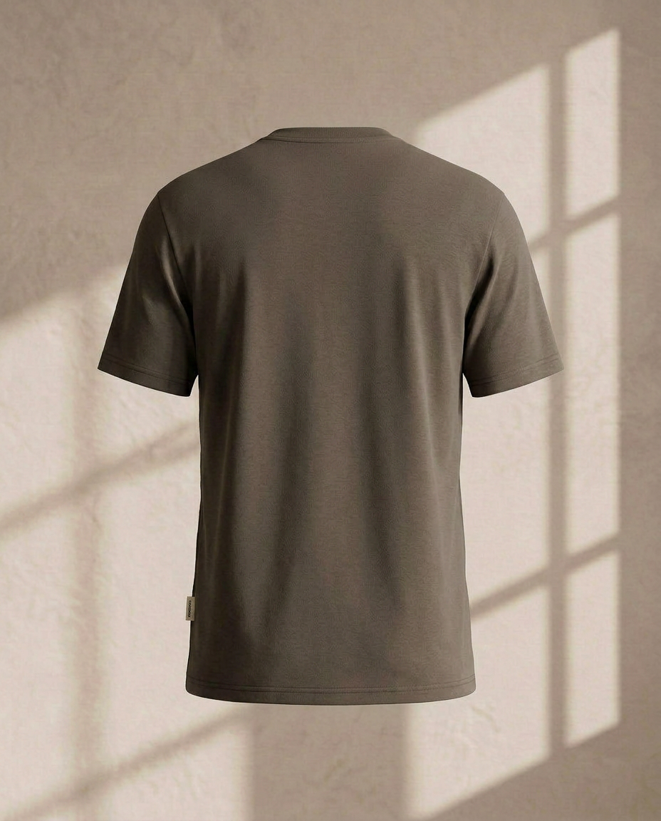 Mocha Brown Premium Graphic T-Shirt 12103