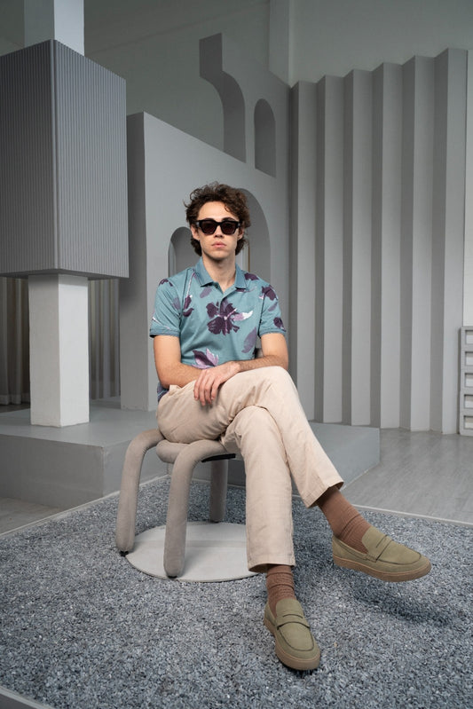 Men's Sky Bloom Polo - Rig Anthony