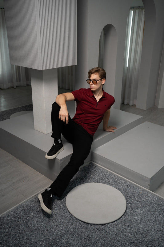 Men's Crimson Edge Polo - Rig Anthony