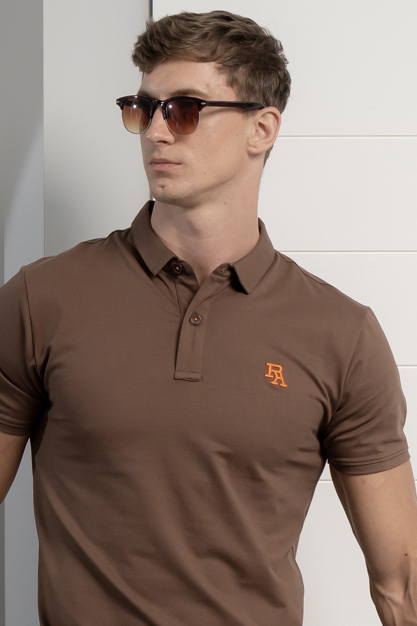 Men's Mocha Ember Polo - Rig Anthony