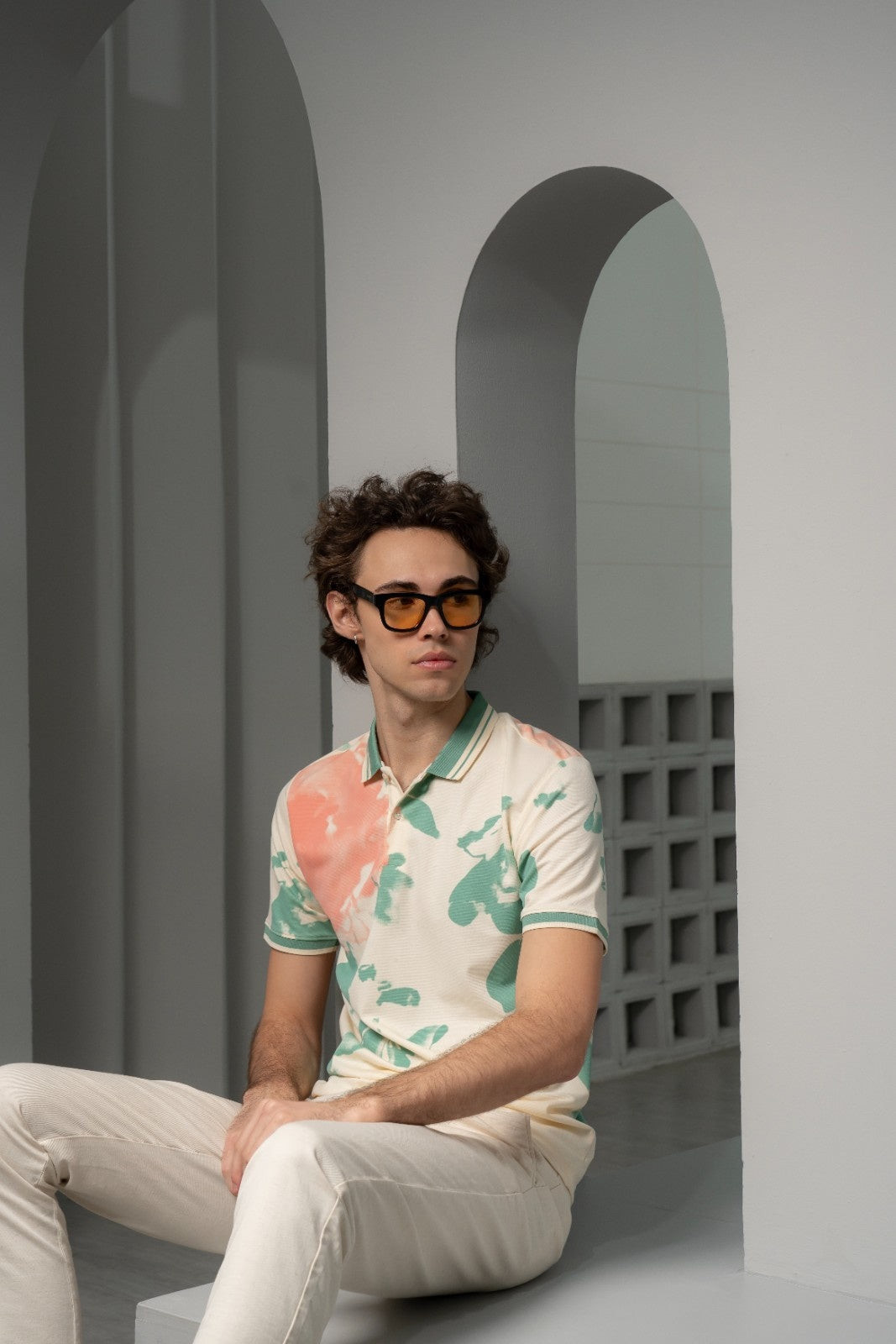 Men's Teal Haze Polo - Rig Anthony