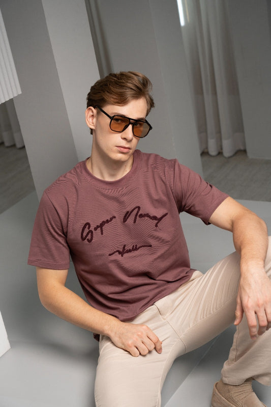 Men’s Blush Crest T-Shirt - Rig Anthony