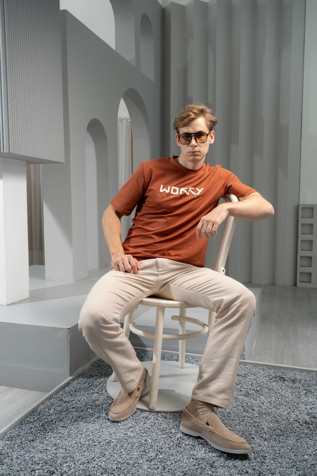 Men’s Rustic Patch T-Shirt - Rig Anthony