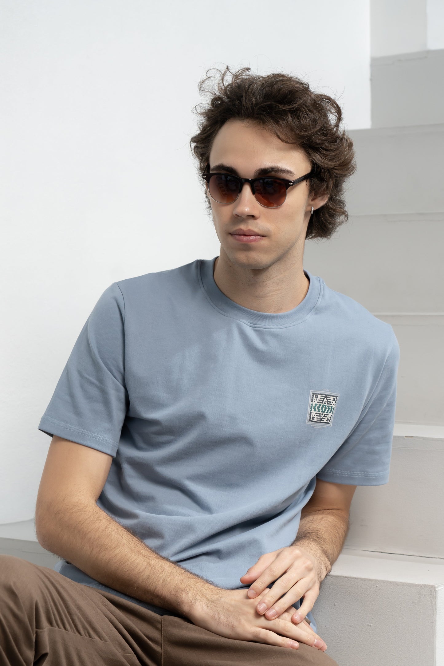 Men’s Cerulean Horizon T-Shirt - Rig Anthony