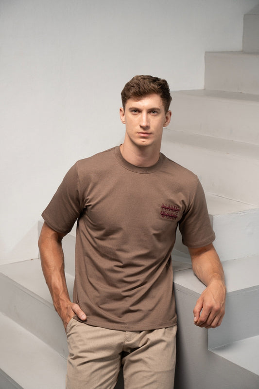 Men’s Mocha Verge T-Shirt - Rig Anthony