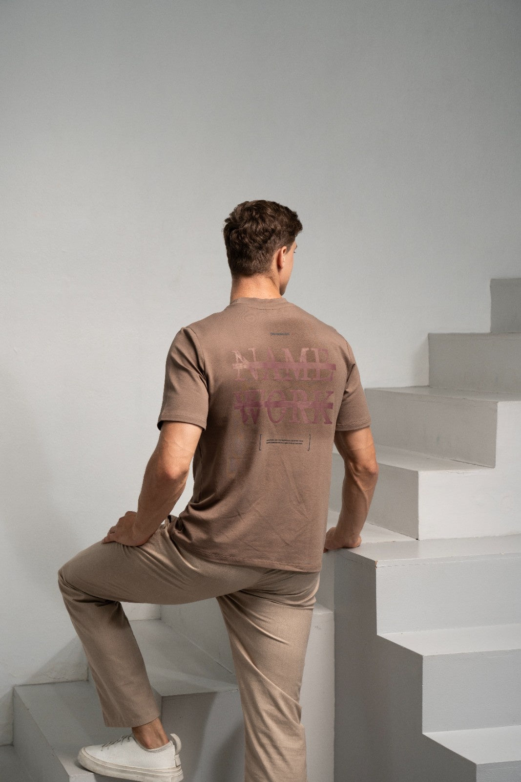 Men’s Mocha Verge T-Shirt - Rig Anthony