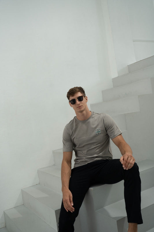 Men’s Slate Aztec T-Shirt - Rig Anthony