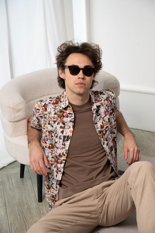Men's Retro Canvas Shirt - Rig Anthony
