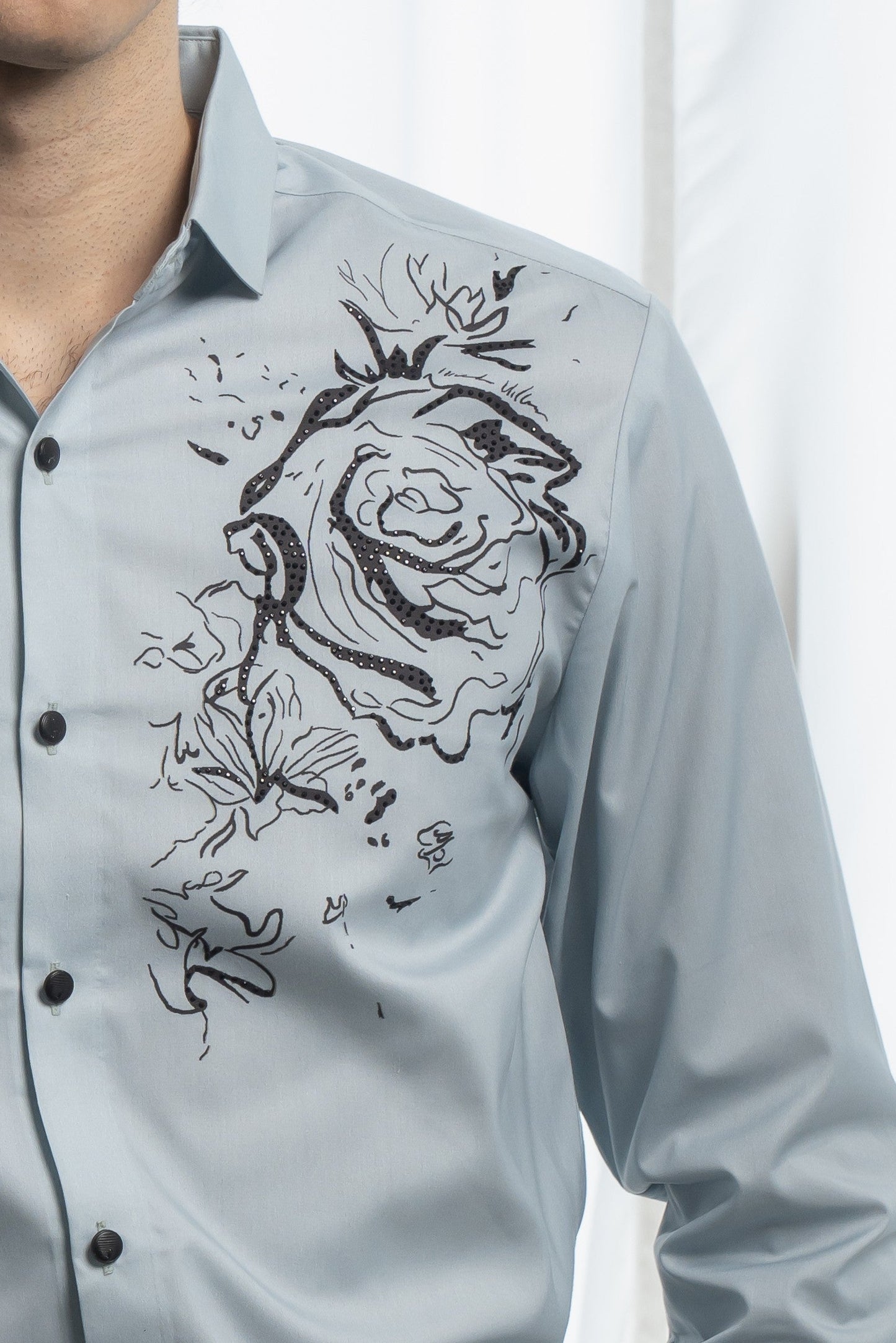 Men's Blue Mirage Shirt - Rig Anthony