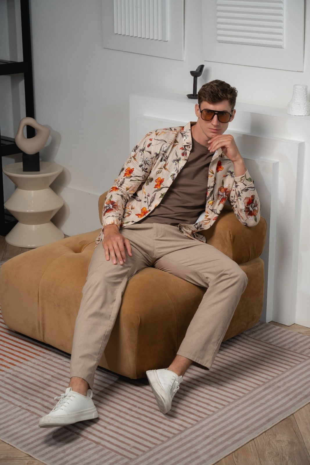 Men's Sunset Garden Linen Shirt - Rig Anthony