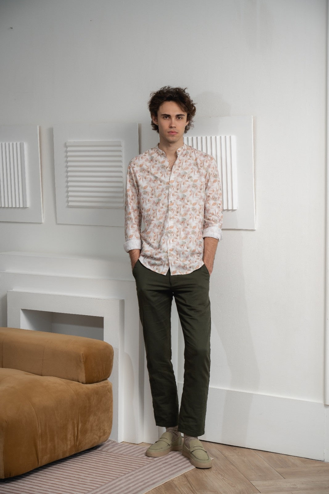 Men's Citrus Garden Linen Shirt - Rig Anthony