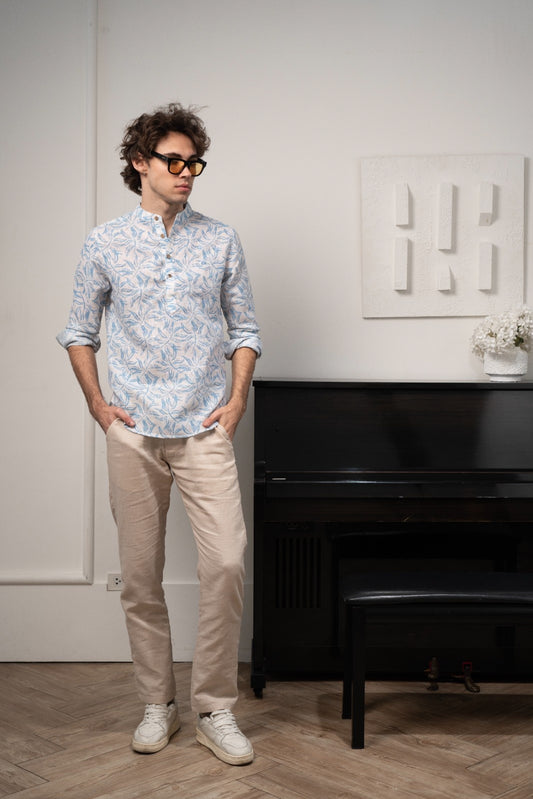 Men's Skyleaf Linen Shirt - Rig Anthony