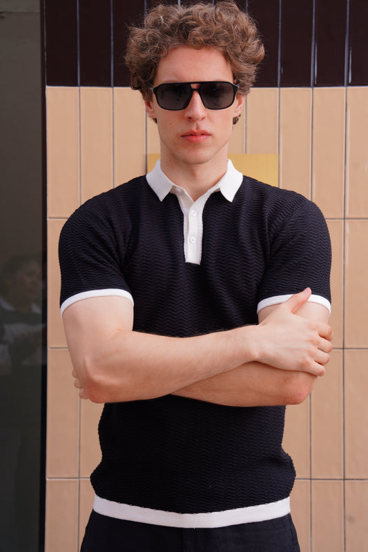 Men's Midnight Wave Polo- Rig Anthony
