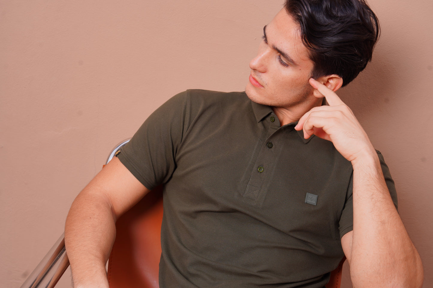 Men's Olive green  Polo- Rig Anthony