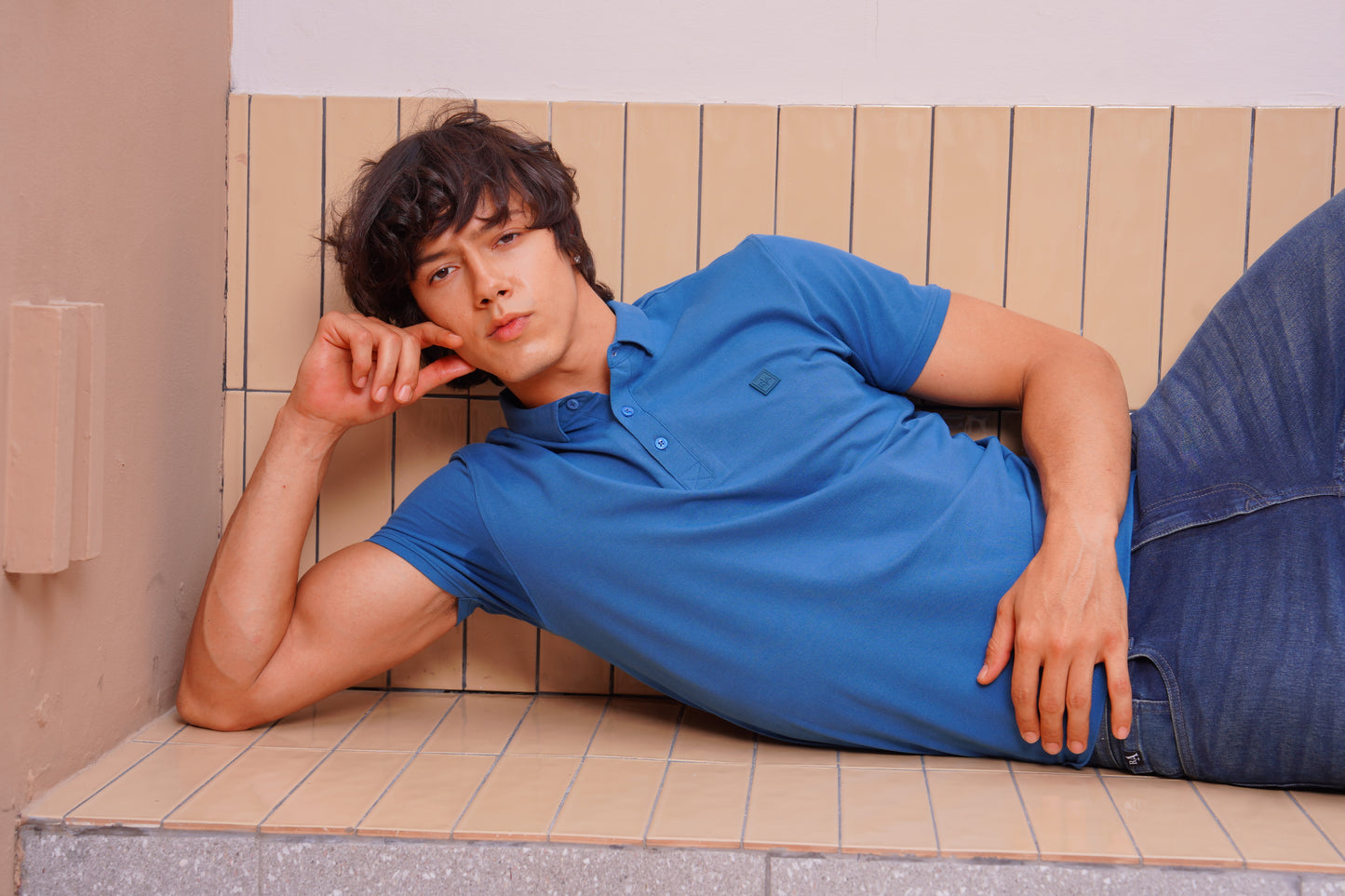 Men's Blue  Polo- Rig Anthony