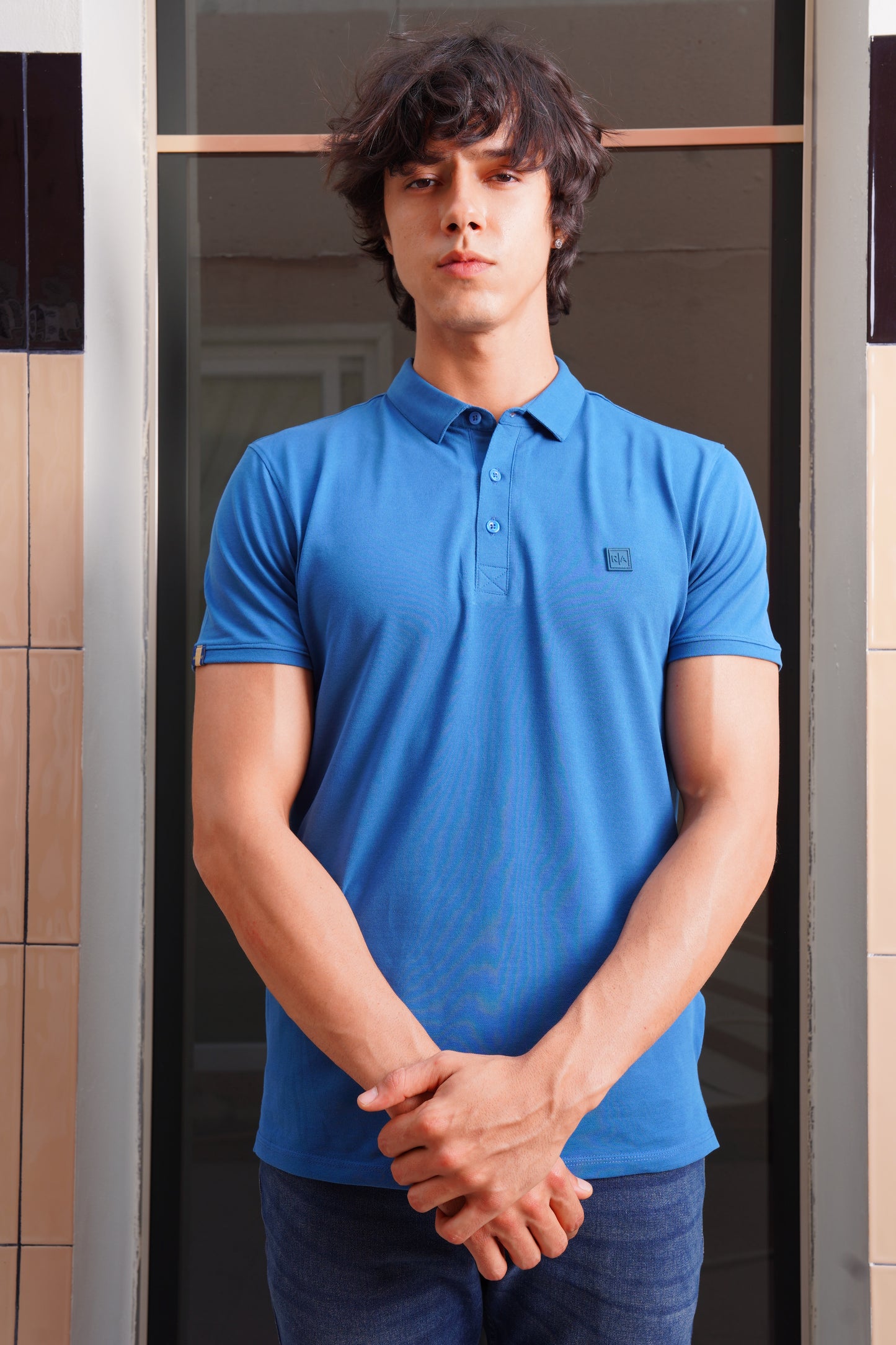 Men's Blue  Polo- Rig Anthony
