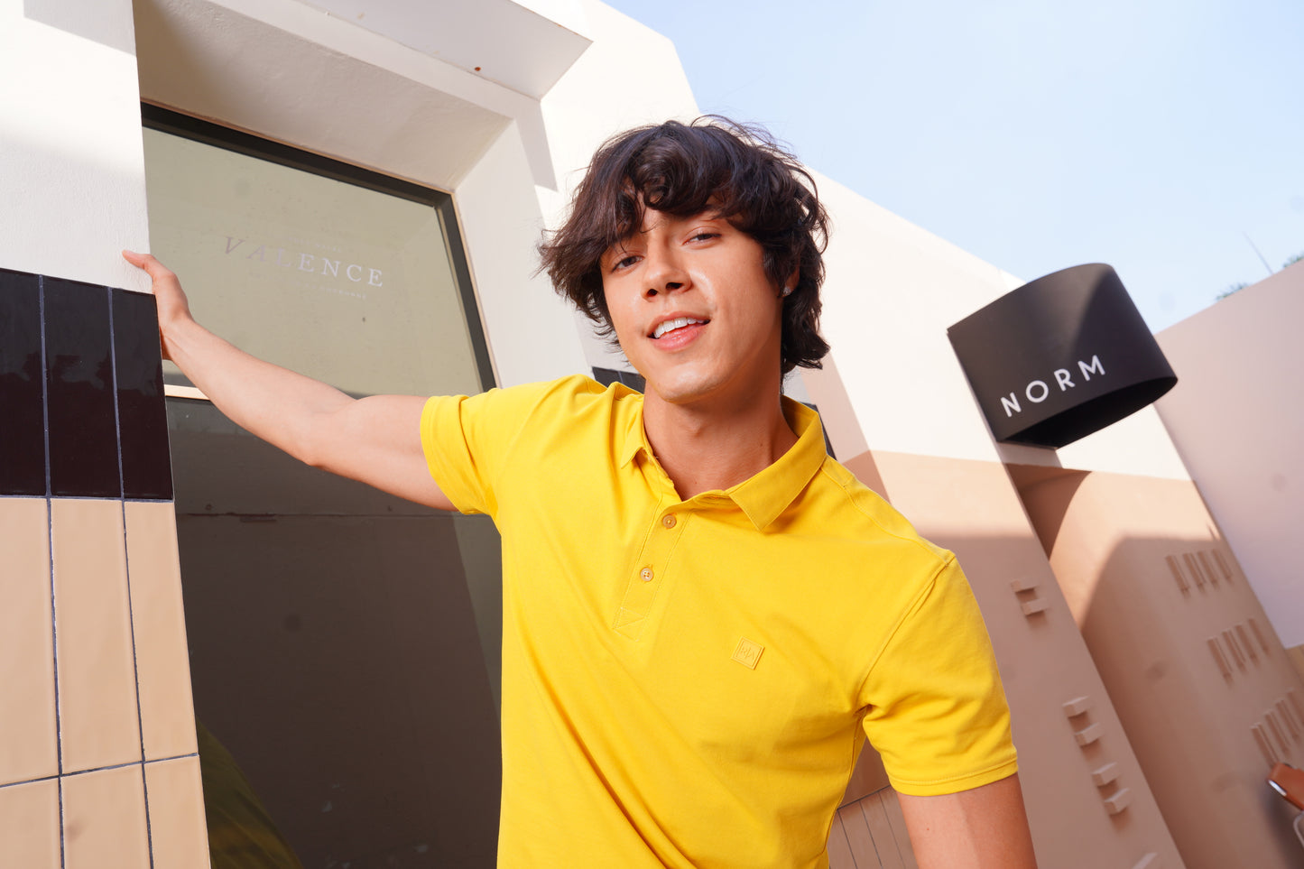 Men's Yellow Polo- Rig Anthony
