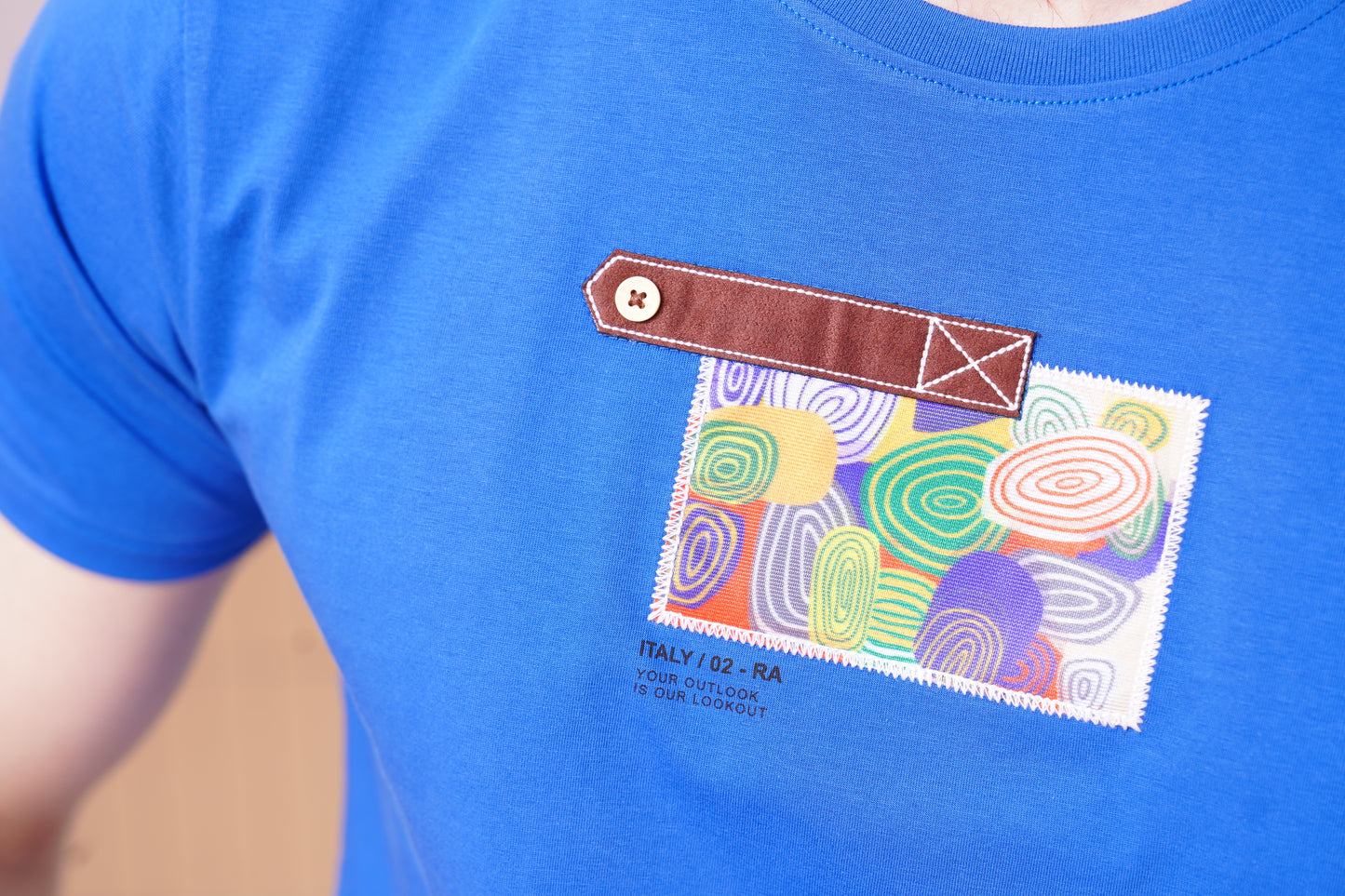 Men’s Blue Voltage Patch Tee