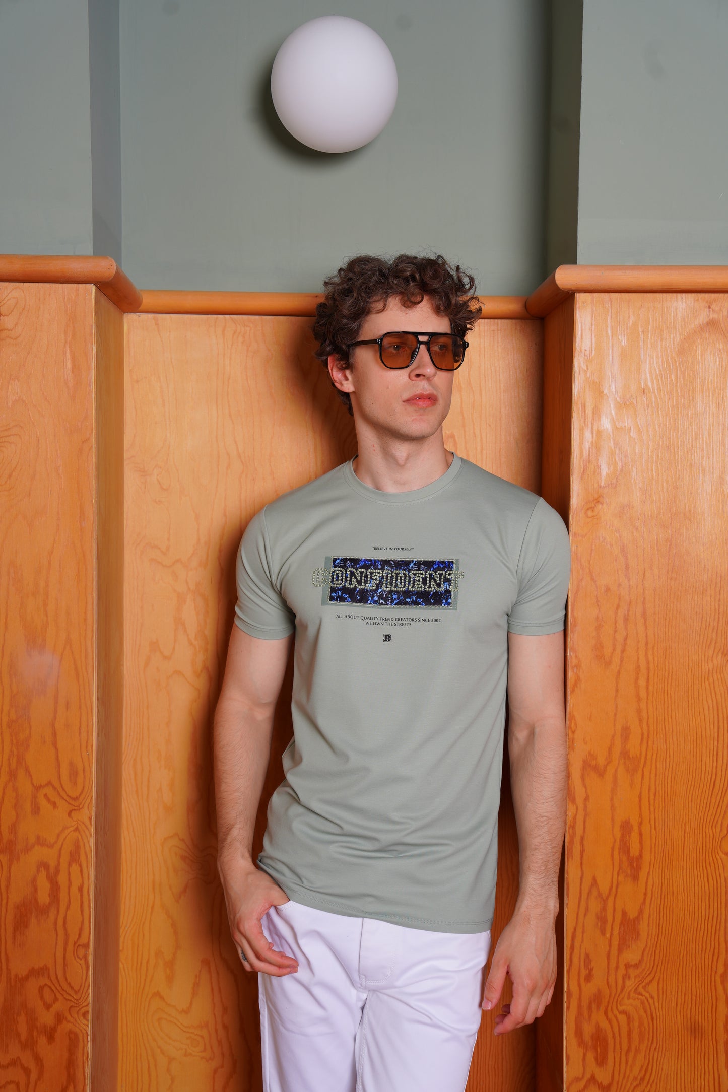 Men’s Sage Green Slim Fit | Rig Anthony