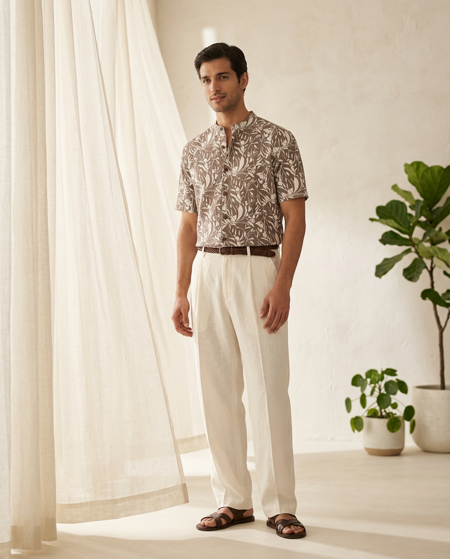 Earthleaf Premium Resort Cuban Shirt-11509