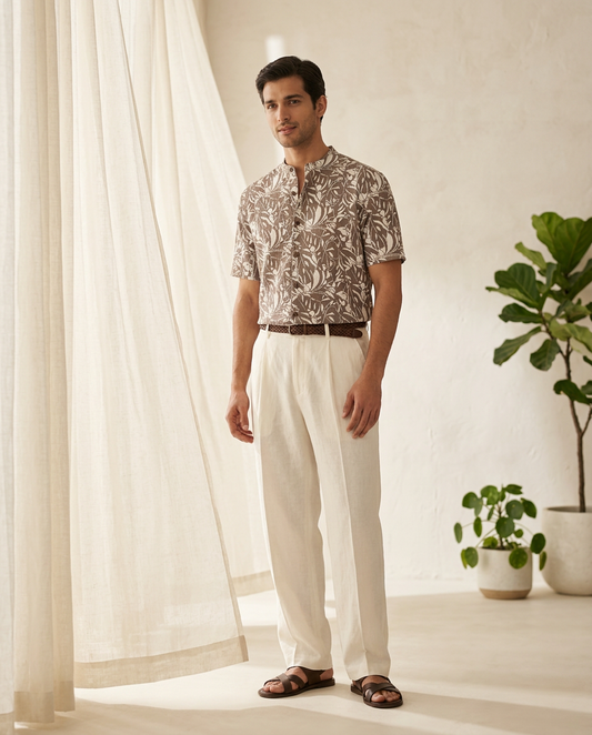 Earthleaf Premium Resort Cuban Shirt-11509