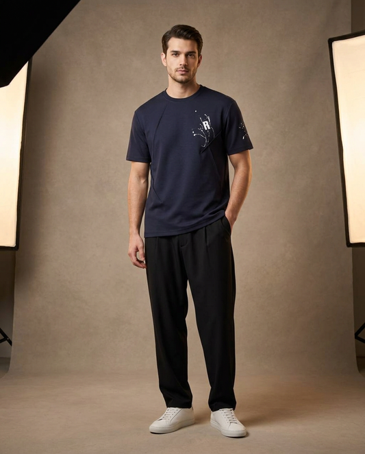 Midnight Navy Premium Graphic T-Shirt 12103