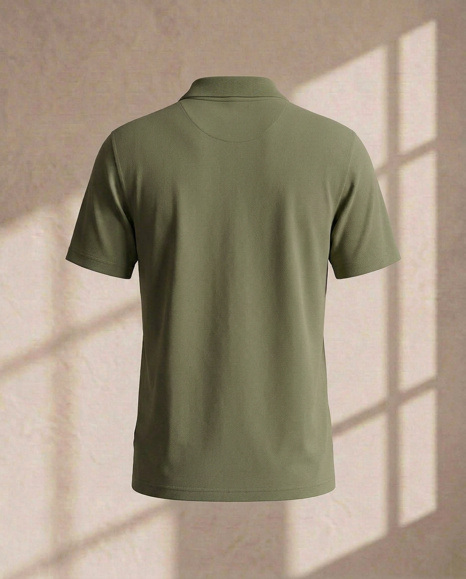 Olive Sage Premium Polo T-Shirt-14174