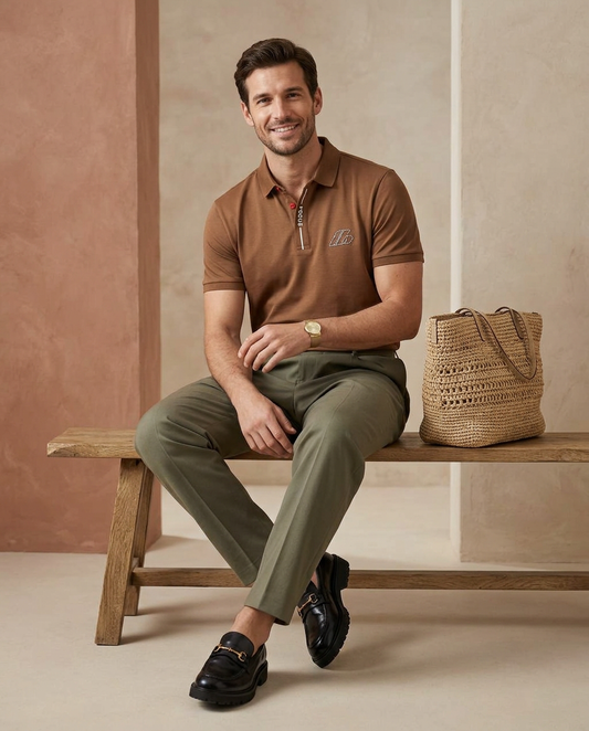 Cocoa Luxe Signature Polo T-Shirt 14117
