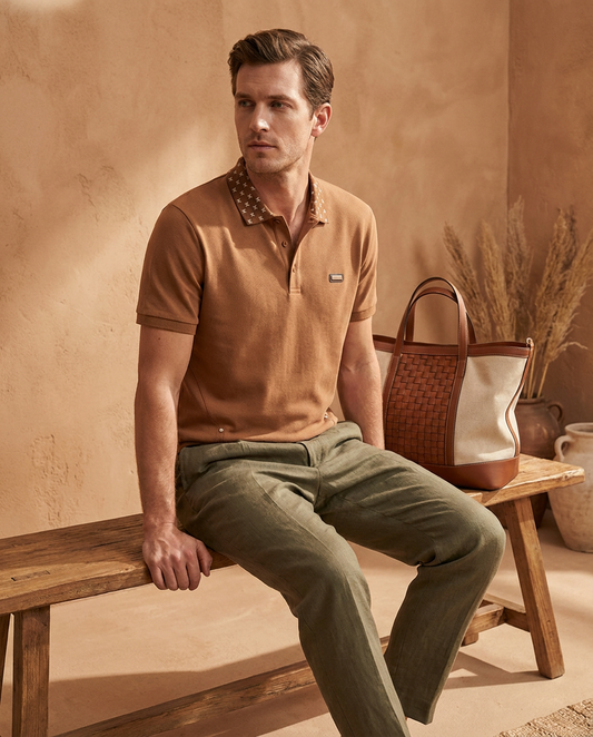 Desert Tan Premium Polo T-Shirt-14182