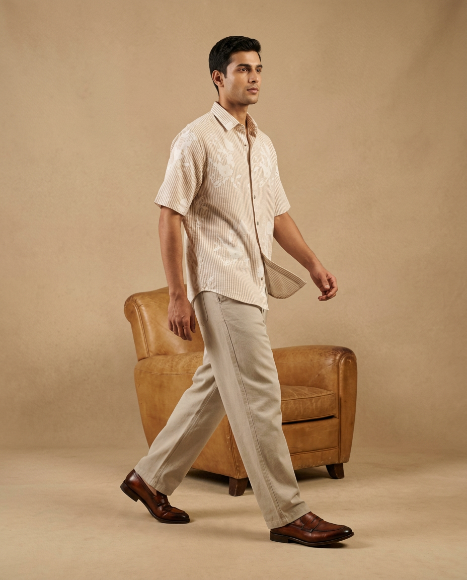 Desert Bloom Premium Resort Shirt-11460