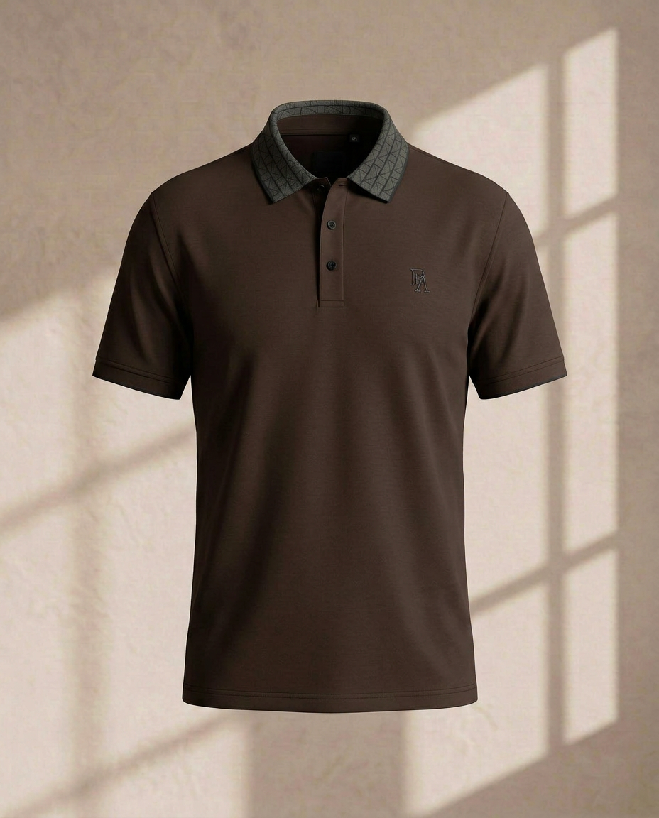 Espresso Brown Signature Polo T-Shirt-14121