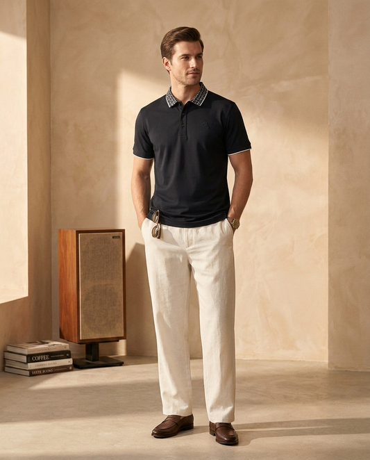 Midnight Navy Signature Polo T-Shirt-14121