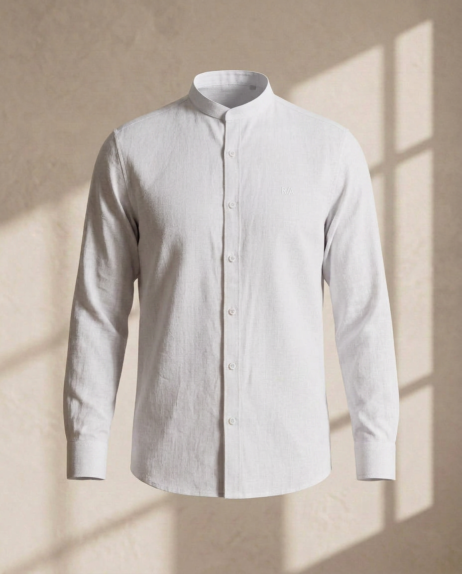 White Linen Shirt-11505